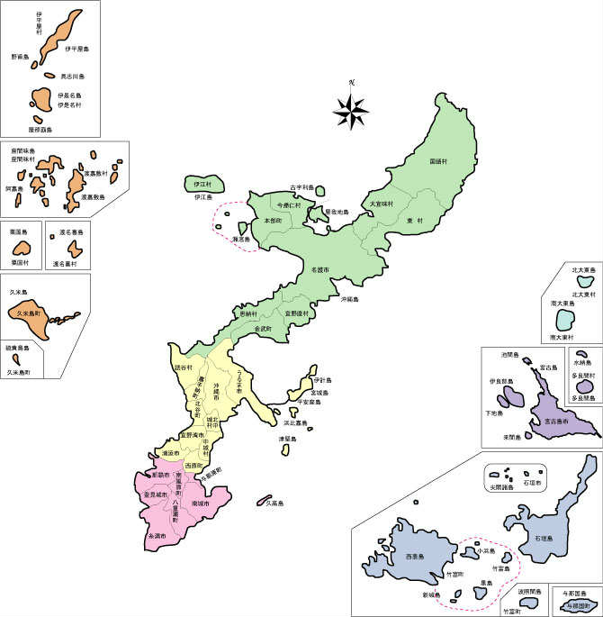 沖縄の提携工場マップ